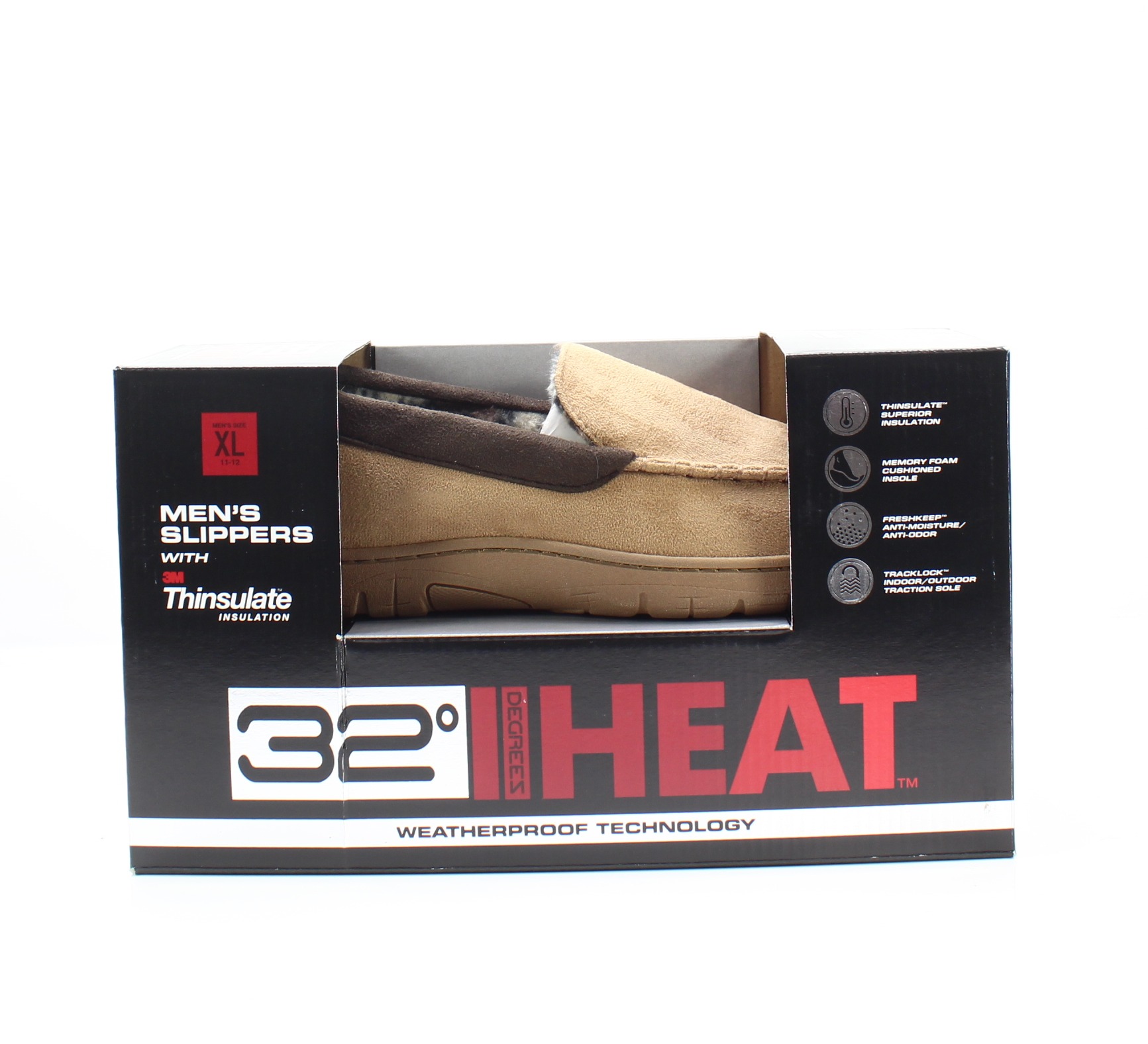 32 degree heat mens slippers Clearance