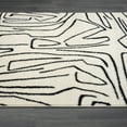 thumbnail image 6 of Abani Deco Collection Black 4' x 6' Abstract Lines Modern Area Rug, 6 of 11