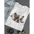 thumbnail image 3 of Cute French Bulldog Sleeping T-Shirt Women -Image by Shutterstock, Female Small, 3 of 4
