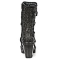 thumbnail image 6 of New Rock NEOTR005-S25 Vintage Floral Black Gothic Rock Punk Ladies Leather Boots 42, 6 of 6