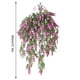 thumbnail image 2 of Guirnalda de lavanda artificial simulación floral decoración colgante de pared de plástico vid flor falsa de ratán, rosa roja 2 piezas sidaley HA8169-03B, 2 of 6