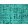 thumbnail image 1 of Ahgly Company Machine Washable Indoor Rectangle Oriental Turquoise Blue Industrial Area Rugs, 5' x 8', 1 of 4