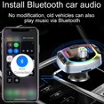 thumbnail image 3 of Bluetooth Fm Transmitter, 7 Colors Led Bluetooth 5.0 Car Radio Adapter Mp3 Player Kit, With Pd 18w & Qc3.0 Quick Car Charger, Usb Ports 5v/1a, 3 of 5