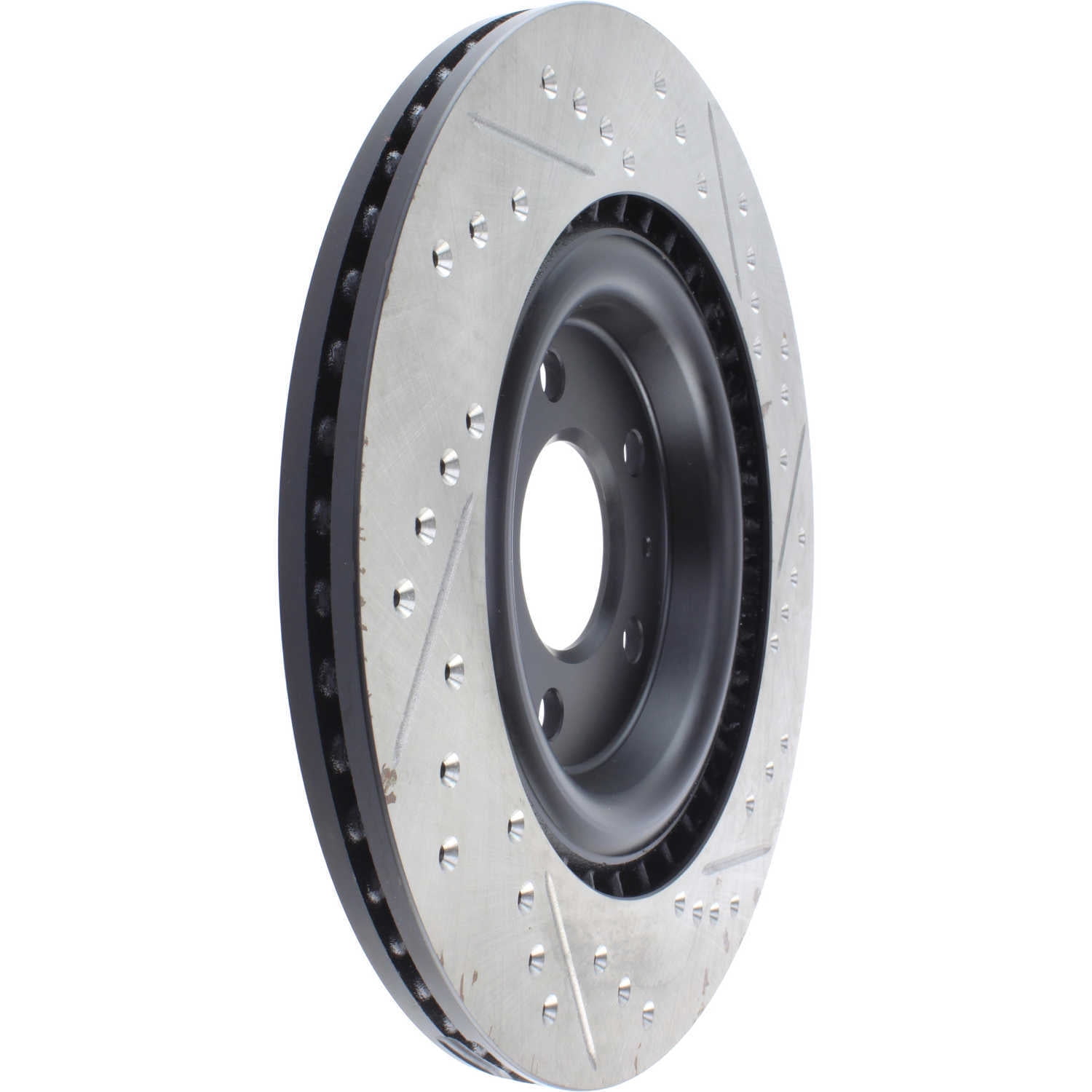 StopTech Slotted & Drilled Sport Brake Rotor Fits select: 2013-2021 AUDI Q5, 2017-2018 AUDI Q7