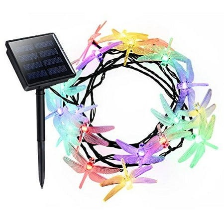 Solar String Lights Litom 20 Led Dragonfly Shape With 8 Working Solar String Lights Litom 20 Led Dragonfly Shape With 8 Working Modes Multi