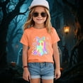 thumbnail image 2 of enyan Toddler Halloween Shirts Ghost Pumpkin Tshirts Kids Boys Girls Fall Spooky Season Short Sleeve Tee Tops (Orange,4-5 Years), 2 of 5