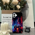 thumbnail image 7 of Punmada Compatible with iPhone 16 Plus Glossy Case For Girl Boy Full Body Protective Hard Shell Esthetics Pattern Night City Cars, 7 of 7