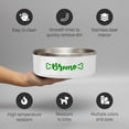 thumbnail image 5 of Personalized Pet Bowl with Name, Custom Non-Slip Stainless Steel Dog & Cat Food and Water Feeding Bowl, Gift for Animal Moms (Paws), 5 of 17