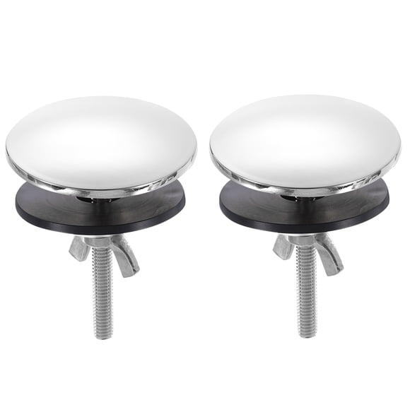 2 Pack Kitchen Sink Hole Cover Silver, 2 Inch Faucet Hole Cover Stainless Steel for Most Sink Holes