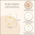 thumbnail image 4 of Solid Gold Heart Nail Pendant Necklace (10K Yellow Gold, Pendant with 22" chain), 4 of 4