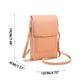 thumbnail image 2 of Bolsas para Mujeres Se Oponen Al Robo Bolsa de Teléfono de Cuero Bolsa Linda para Llevar Teléfonos Móviles Bolsa de Llave de Moda Bolsas Pequeñas para Mujeres, 2 of 5