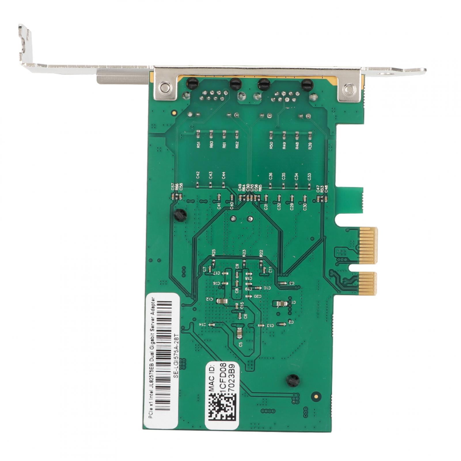 Network Card,PCIE X1 1000Mbps Double Port Gigabit Network
