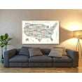 thumbnail image 3 of Epic Graffiti 'US City Map' by Michael Mullan, Canvas Wall Art, 60"x40", 3 of 3