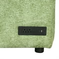 thumbnail image 6 of L-Shaped Pull Out Sofa Bed, 82.67" Convertible Sleeper Couch with a Storage Ottoman, 2 Pillows, 2 Power Sockets and 2 USB Ports, Sectional Sofa for Apartment/Dorm/Living Room, 6 of 9