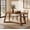 Rustic Brown, variant on Fnova 63" Solid Wood Oval Dining Table, Farmhouse Kitchen Table for 4-6 People, Rustic Wood Dinner Table with Sturdy Base for Dining Room, Living Room, Apartment