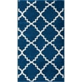 thumbnail image 4 of Well Woven Harbor Trellis Dark Blue Quatrefoil Geometric Modern Casual 2x4 (2'3" x 3'11") Easy to Clean Stain Fade Resistant Shed Free Contemporary Traditional Moroccan Lattice Living Dining Room Rug, 4 of 6