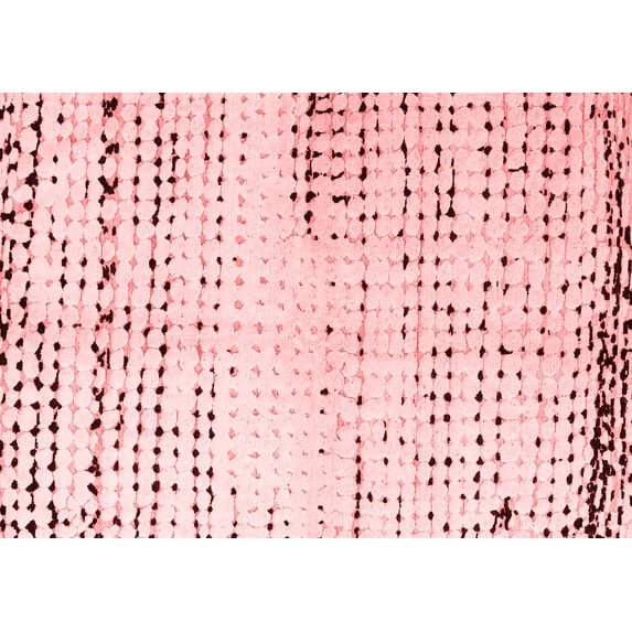 Ahgly Company Machine Washable Indoor Rectangle Solid Red Modern Area Rugs, 7' x 9'