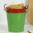 thumbnail image 5 of Snack Bucket Metal Pots Decorative Plants Cactus Planter White Vase Ice Picnics Storage, 5 of 6