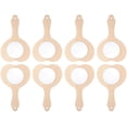 thumbnail image 5 of DIY Wooden Handheld Mirror Light Brown for Kids Craft Projects 8Pcs 5.3X3.3X0.2In, 5 of 5
