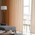 thumbnail image 4 of Burnt Orange Ombre Sheer Curtains 84 Inches Long 2 Panels Set, Window Sheer Curtains for Living Room/Bedroom, Modern Gradient Abstract Art Light Filtering Rod Pocket Curtain 52'' x 84'' x 2, 4 of 7