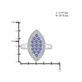 thumbnail image 4 of 3.00 Carat T.G.W. Tanzanite And White Diamond Accent Sterling Silver 3-Piece Marquise Jewelry set, 4 of 7
