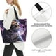 thumbnail image 3 of Balery Purple Moon Cat Bolsa Tote Estilo Estético con Cremalleras, Bolsa de Hombro, Bolsa de Compras Grande y Plegable, 3 of 8