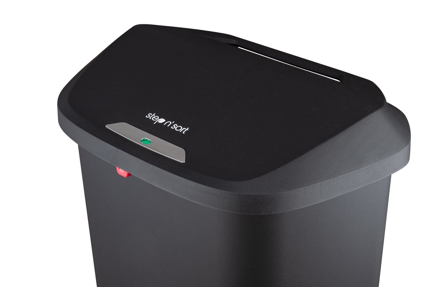 The Step N' Sort Grande poubelle en plastique de 50 L avec pédale en acier