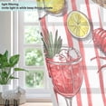 thumbnail image 4 of Yayeee Window Curtains Light Filtering 63"x52" Grommet Panel Pair Home Living Room Decor, Red Lobster, 4 of 7