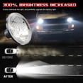 thumbnail image 5 of 2x For Chevrolet Monte Carlo 1970-1975 7" LED Headlight Lampshade + 9003/H4 High Low Beam Bulbs, 5 of 12