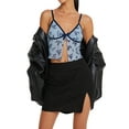 thumbnail image 3 of Coduop Women Spaghetti Strap Lace Crop Cami Sleeveless Camisole Top Tank Summer, 3 of 6