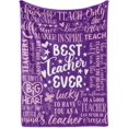 thumbnail image 1 of LHSHID Teacher Appreciation Gifts for Women Men Flannel Blanket Throws with Message for All Teachers Birthday Christmas Retirement Gift, 1 of 4