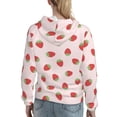 thumbnail image 7 of Wukai Strawberry Print Womens Hoodies Fleece Sweatshirts Long Sleeve Sweaters Pullover Fall Outfits Winter Clothes-XX-Large, 7 of 7