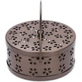 thumbnail image 3 of Soporte clásico para bobina de mosquitos, soporte de incienso para humo, incensario portátil, quemador de incienso de reflujo de metal, estufa de carbón con cubierta para asa, caja para mosquitos,, 3 of 5