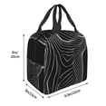 thumbnail image 3 of Disketp Geometric Lines Dog Art Bolsa Térmica para Almuerzo para Hombre y Mujer, Ideal para Trabajo, Senderismo y Picnic, 3 of 8