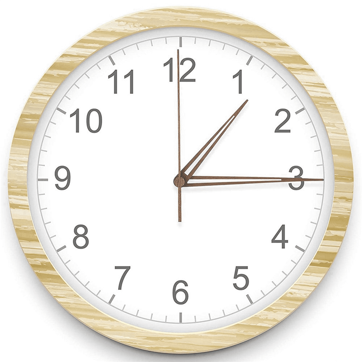 20 Pcs Quartz Clock Movement Mechanism Parts with 4 Types of Walnut Wood Clock Hands Clock Accessories for Clock Repair