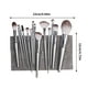 thumbnail image 3 of Set de brochas de maquillaje de 12 piezas. Brochas de maquillaje premium. Kit de maquillaje profesional avanzado. Brocha para sombras de ojos, polvos y bases de maquillaje. Set de brochas cosméticas c, 3 of 9