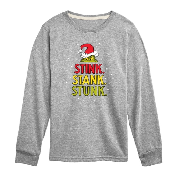 Dr. Seuss The Grinch - Christmas - Stink. Stank. Stunk - Toddler & Youth Long Sleeve Graphic T-Shirt