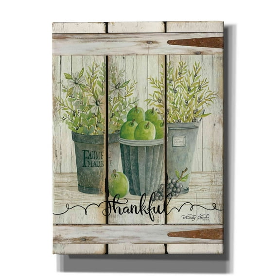 Epic Graffiti 'Eucalyptus - Thankful' by Cindy Jacobs, Canvas Wall Art, 40"x54"
