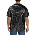 thumbnail image 3 of Logiee Geometric Lines Dog Art Print Men's Button Down Shirts Short Sleeve, Summer Beach Shirts,Vacation Wedding Shirts,Men's Casual Button-Down Shirts with Pocket-XX-Large, 3 of 5