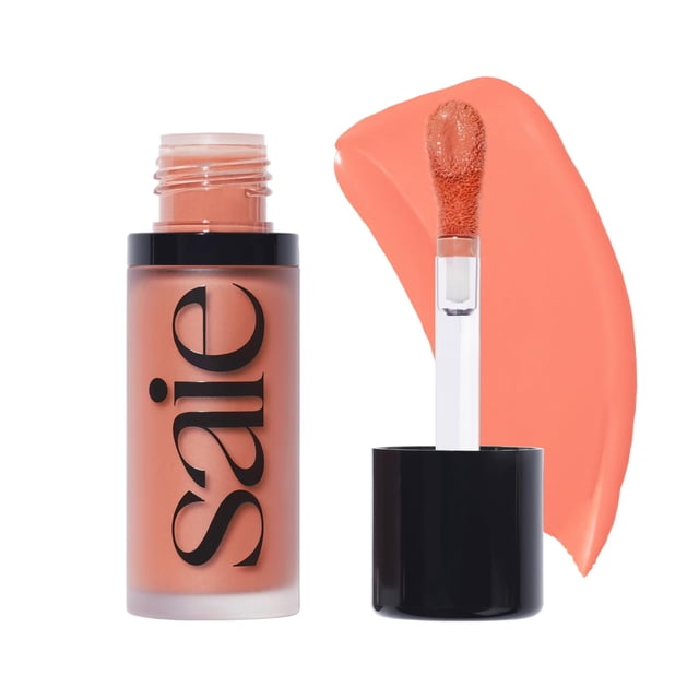 Rubor líquido Saie Dew Hottie, 12 ml, infusión vegana para el cuidado de la piel
