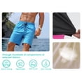 thumbnail image 4 of Men Swim Trunks with Compression 7 Inches Breathable Liner Quick Dry Zipper Pockets for Board Beach Gym Running, 4 of 5