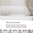 thumbnail image 4 of JERFIT 60" Single Sliding Tub Shower Door with Clear Tempered Glass, Chrome Finish, Adjustable Width & Waterproof Seal, 4 of 7