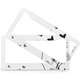thumbnail image 2 of License Plate Frames Dandelions With Butterflies Car License Plate Frame 2 PCS Abstract Dandelion Flower Butterfly Botanical Plant Quality Aluminum License Plate Cover for Men/Women, 2 of 6