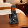 thumbnail image 1 of Teléfono Inalámbrico para el Hogar, Tecnología Eco, Botones Grandes y Pantalla Retroiluminada Amarilla, Altavoz Dúple soleta, para Personas Mayores con Discapacidad Auditiva, 1 of 7