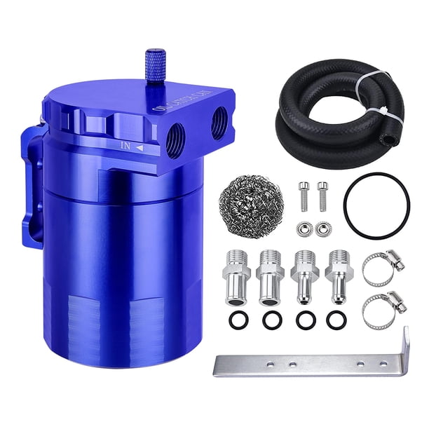 Colector de aceite EVIL ENERGY Bafled, 300 ml, universal, aluminio azul