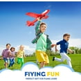 thumbnail image 2 of Daupanzees 2 pcs Foam Airplane Toys, Foam Glider, Outdoor Flying Toy Gifts for Kids 4-12Y, Throw Plane Boy Toys Outside Summer Games Red, 2 of 8