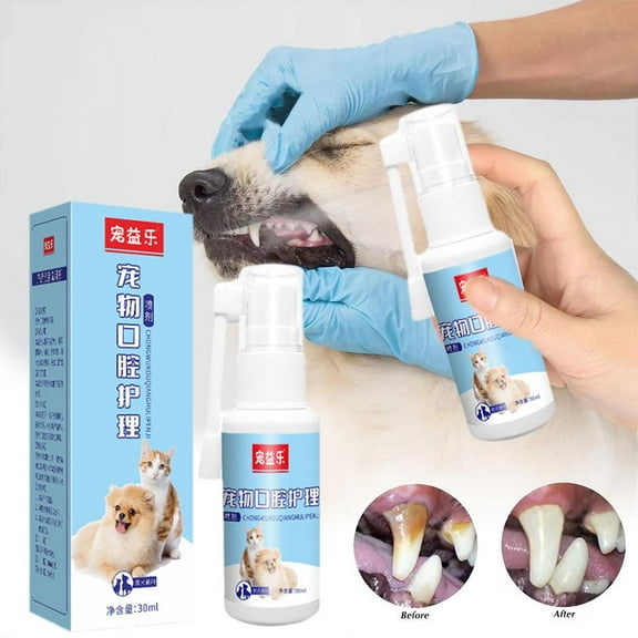 HPDL Tooth Cleaning Spray For Cats and Dogs To Remove Tooth Breath Bad Frw N5L2