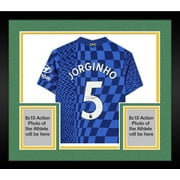 Framed Jorginho Chelsea F.C. Autographed 2021-22 Home Jersey - Fanatics Authentic Certified