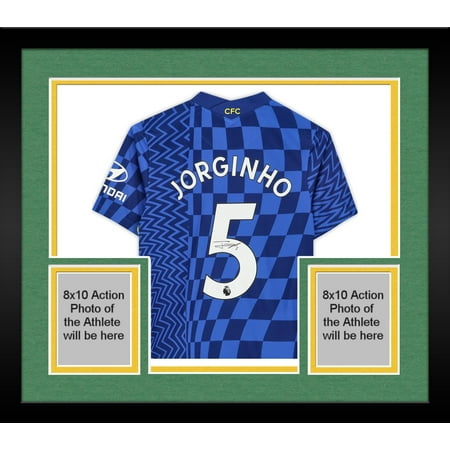 Framed Jorginho Chelsea F.C. Autographed 2021-22 Home Jersey - Fanatics Authentic Certified