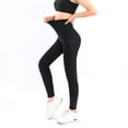 thumbnail image 1 of Pantalones deportivos con botones para mujer, pantalones de tres puntos, cinco puntos y nueve puntos, traje antisudor, pantalones deportivos de yoga de gran tamaño, 1 of 5